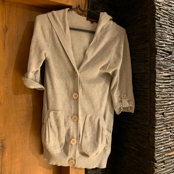 Sweaters - Grey woman cardigan